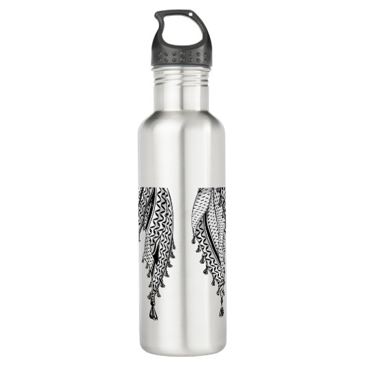 Keffiyeh Palestijnse sjaal Traditionele stof Waterfles (Achterkant)