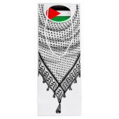 Keffiyeh Palestijnse sjaal Traditionele stof Wijn Cadeautas (Achterkant)