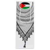 Keffiyeh Palestijnse sjaal Traditionele stof Wijn Cadeautas (Voorkant)