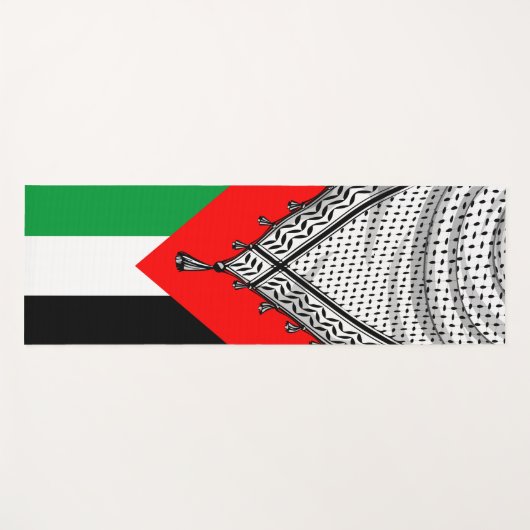 Keffiyeh Palestijnse sjaal Traditionele stof Yogamat (Voorkant (horizontaal))