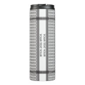 Keffiyeh Palestine Black Pattern Thermosbeker (Achterkant)