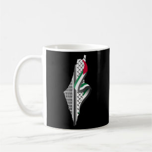 Keffiyeh Palestine Map Arabic Scarf Shemagh Bleke Koffiemok