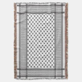 Keffiyeh Palestine Patroon Deken (Voorkant Verticaal)