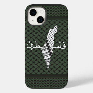 Keffiyeh Palestine Patroon Groen Case-Mate iPhone 14 Hoesje
