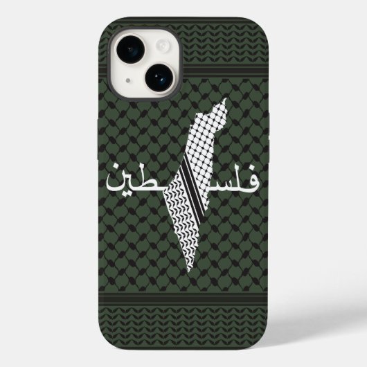 Keffiyeh Palestine Patroon Groen Case-Mate iPhone Case (Achterkant)