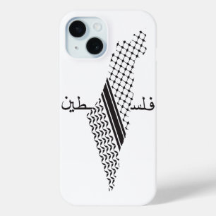 Keffiyeh Palestine Patroon Kaart iPhone 15 Case