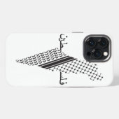 Keffiyeh Palestine Patroon Kaart iPhone Hoesje (Achterkant horizontaal)