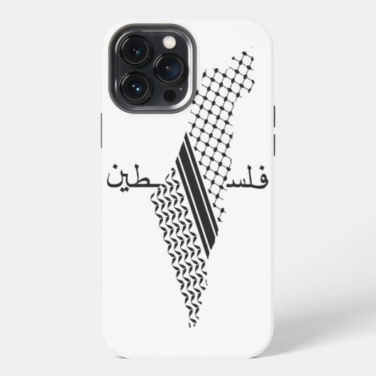 Keffiyeh Palestine Patroon Kaart iPhone Hoesje (Achterkant)
