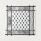 Keffiyeh Palestine Patroon Wandkleed (Voorkant (horizontaal))