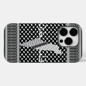 Keffiyeh Palestine Patroon Wit Case-Mate iPhone Case (Achterkant (horizontaal))