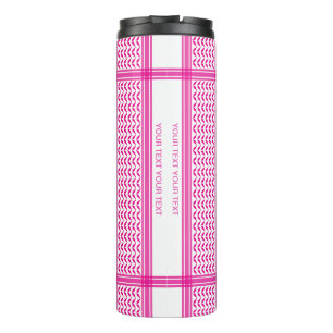 Keffiyeh Pink Palestine Pattern Thermosbeker