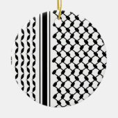 Keffiyeh Print Keramisch Ornament (Voorkant)