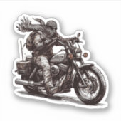 KEFFIYEH RIDER STICKER (Voorkant)