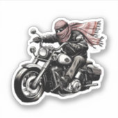 KEFFIYEH RIDER STICKER (Voorkant)