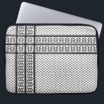 Keffiyeh Symbol of Palestine Resistance Pattern Laptop Sleeve<br><div class="desc">Fast forward to the 1960s and the rise of the Palestinian resistance movement, the prominent Palestinian politician, Yasser Arafat, further solidified this meaning behind the keffiyeh. The keffiyeh became Arafat’s personal trademark as he draped it over his right shoulder to resemble the pre-1948 map of Palestine.</div>