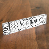 Keffiyeh Symbol of Palestine Resistance Pattern Naambordje (Zijkant)