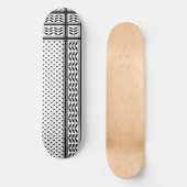 Keffiyeh Symbol of Palestine Resistance Pattern Persoonlijk Skateboard (Voorkant)