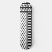 Keffiyeh Symbol of Palestine Resistance Pattern Persoonlijk Skateboard (Voorkant)