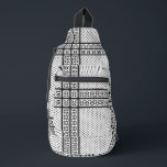 Keffiyeh Symbol of Palestine Resistance Pattern Sling Bag<br><div class="desc">Fast forward to the 1960s and the rise of the Palestinian resistance movement, the prominent Palestinian politician, Yasser Arafat, further solidified this meaning behind the keffiyeh. The keffiyeh became Arafat’s personal trademark as he draped it over his right shoulder to resemble the pre-1948 map of Palestine.</div>