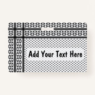 Keffiyeh Symbool van het Palestijnse Verzetspatroo Badge