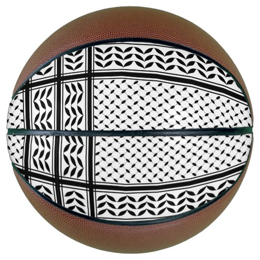 Keffiyeh Symbool van het Palestijnse Verzetspatroo Basketbal (Voorkant)