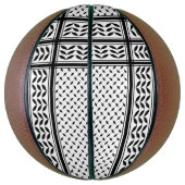 Keffiyeh Symbool van het Palestijnse Verzetspatroo Basketbal (Verticaal)