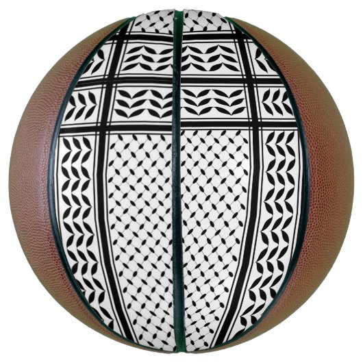 Keffiyeh Symbool van het Palestijnse Verzetspatroo Basketbal (Verticaal)