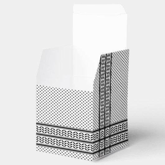 Keffiyeh Symbool van het Palestijnse Verzetspatroo Bedankdoosjes (Geopend)