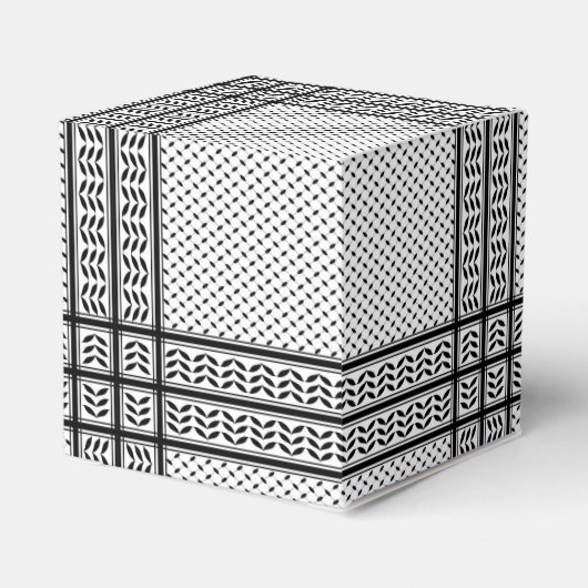 Keffiyeh Symbool van het Palestijnse Verzetspatroo Bedankdoosjes (Achterkant)