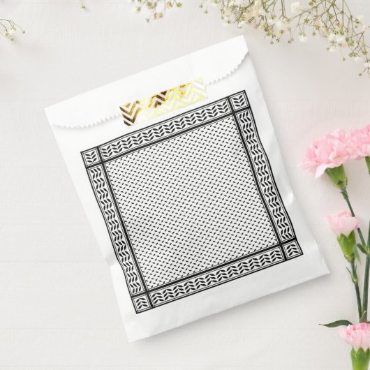 Keffiyeh Symbool van het Palestijnse Verzetspatroo Bedankzakje (Gezegeld)