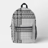 Keffiyeh Symbool van het Palestijnse Verzetspatroo Bedrukte Rugzak (Voorkant)