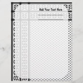 Keffiyeh Symbool van het Palestijnse Verzetspatroo Briefhoofd (Voorkant)