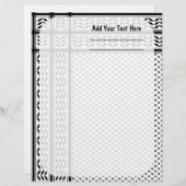 Keffiyeh Symbool van het Palestijnse Verzetspatroo Briefhoofd (Voorkant / Achterkant)