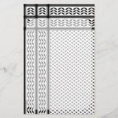 Keffiyeh Symbool van het Palestijnse Verzetspatroo Briefpapier (Voorkant)