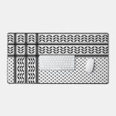 Keffiyeh Symbool van het Palestijnse Verzetspatroo Bureaumat (Keyboard & Muis)