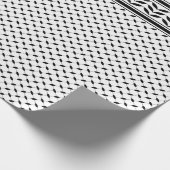 Keffiyeh Symbool van het Palestijnse Verzetspatroo Cadeaupapier (Hoek)