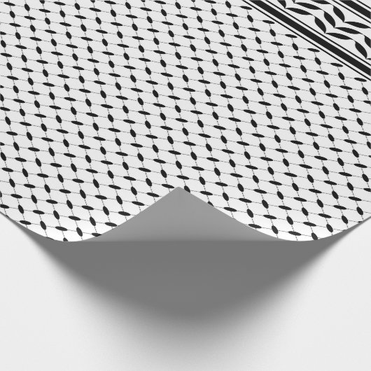 Keffiyeh Symbool van het Palestijnse Verzetspatroo Cadeaupapier (Hoek)