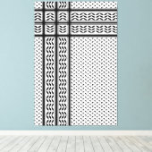 Keffiyeh Symbool van het Palestijnse Verzetspatroo Canvas Afdruk (Insitu (Houten vloer))