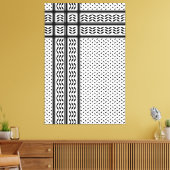 Keffiyeh Symbool van het Palestijnse Verzetspatroo Canvas Afdruk (Insitu (Woonkamer))