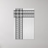 Keffiyeh Symbool van het Palestijnse Verzetspatroo Canvas Afdruk (Voorkant)