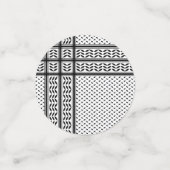 Keffiyeh Symbool van het Palestijnse Verzetspatroo Confetti (Kleine voorkant)