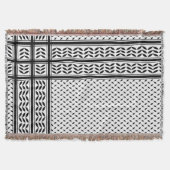 Keffiyeh Symbool van het Palestijnse Verzetspatroo Deken (Voorkant)