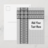 Keffiyeh Symbool van het Palestijnse Verzetspatroo Feestdagenkaart (Voorkant / Achterkant)