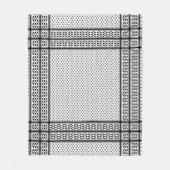 Keffiyeh Symbool van het Palestijnse Verzetspatroo Fleece Deken (Voorkant)