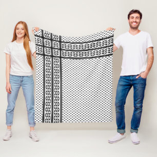 Keffiyeh Symbool van het Palestijnse Verzetspatroo Fleece Deken