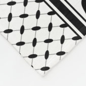 Keffiyeh Symbool van het Palestijnse Verzetspatroo Fleece Deken (Hoek)