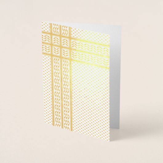 Keffiyeh Symbool van het Palestijnse Verzetspatroo Folie Kaarten (Voorkant)