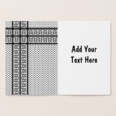 Keffiyeh Symbool van het Palestijnse Verzetspatroo Folie Kaarten (Binnen)