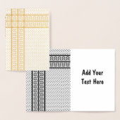 Keffiyeh Symbool van het Palestijnse Verzetspatroo Folie Kaarten (Display)