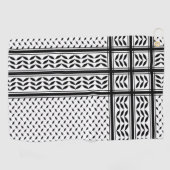 Keffiyeh Symbool van het Palestijnse Verzetspatroo Golfhanddoek (Horizontaal)